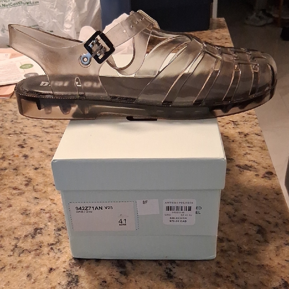Anthropologie Gray Shoe Box Sticker